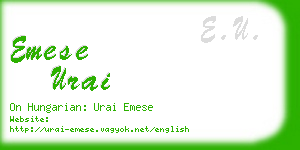 emese urai business card